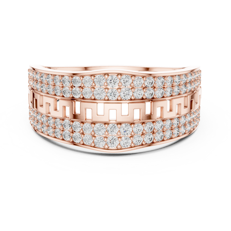 Celestienne Multi-Size Round Diamond Ring