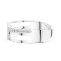 Marivienne Two-Tone Round  Diamond Ring