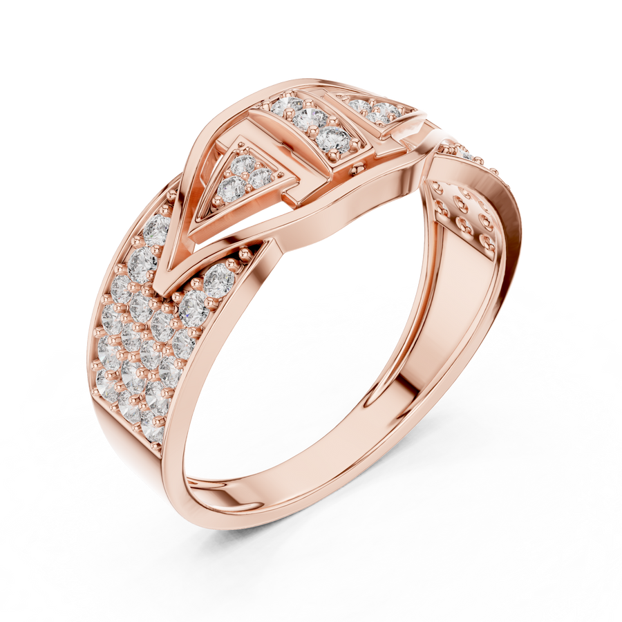 Avelisse Chevron Multi-Size Diamond Ring
