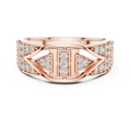 Avelisse Chevron Multi-Size Diamond Ring