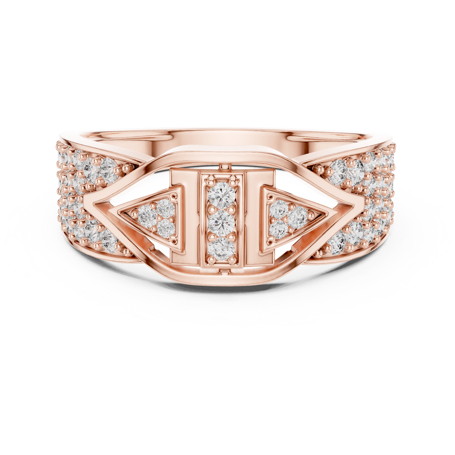 Avelisse Chevron Multi-Size Diamond Ring
