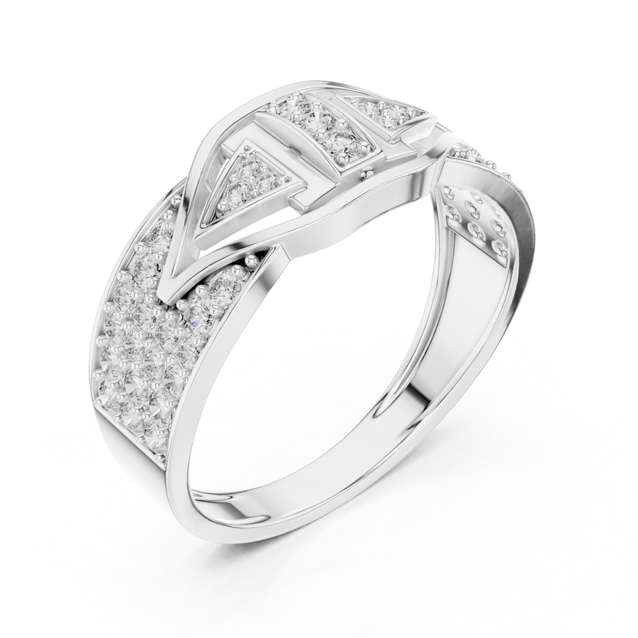 Avelisse Chevron Multi-Size Diamond Ring
