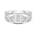 Avelisse Chevron Multi-Size Diamond Ring