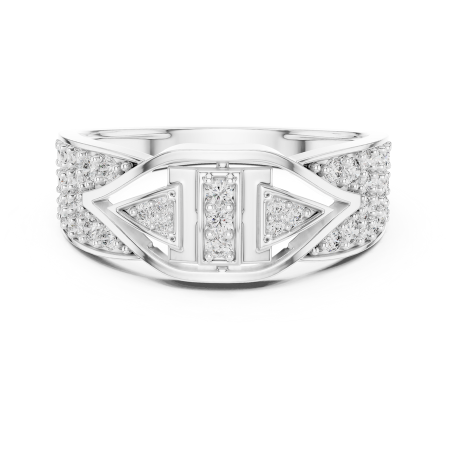 Avelisse Chevron Multi-Size Diamond Ring