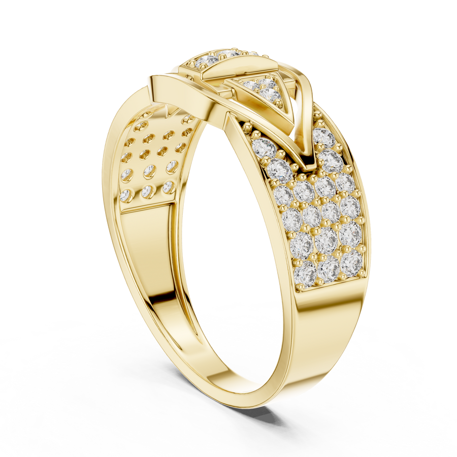 Avelisse Chevron Multi-Size Diamond Ring