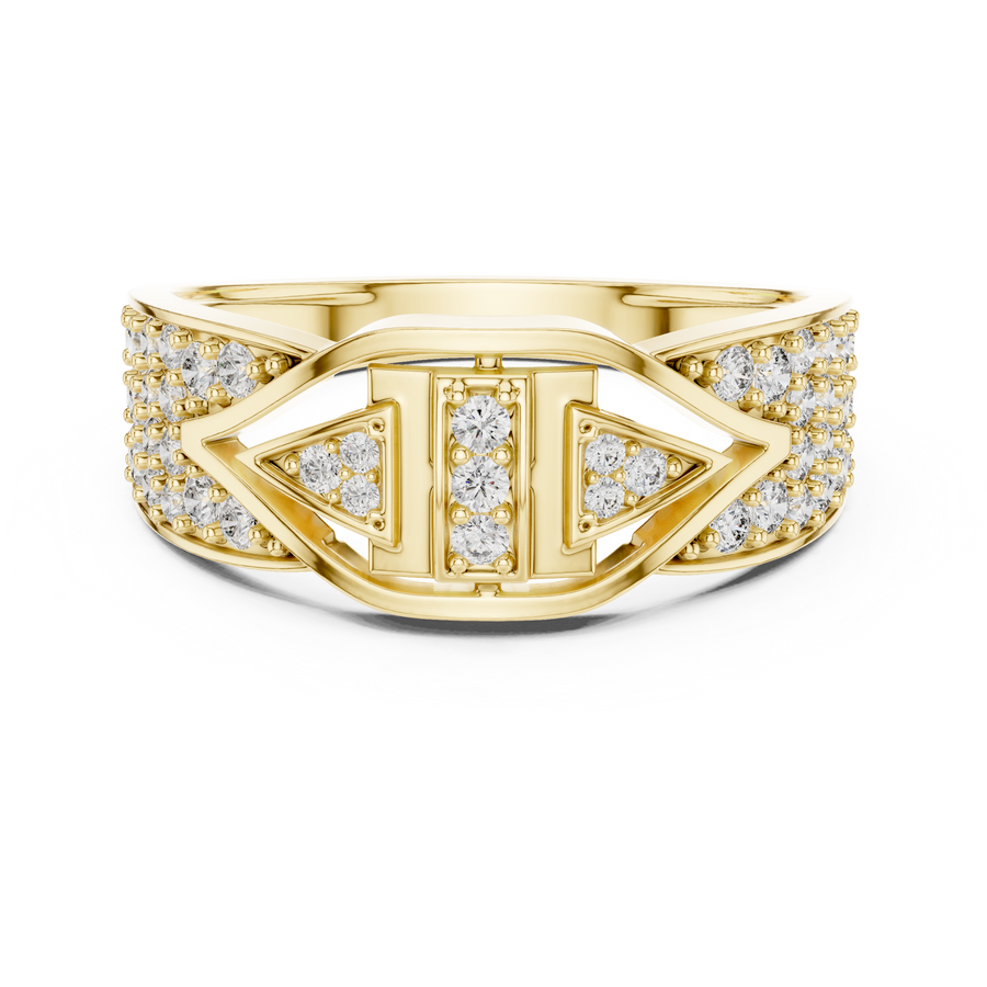 Avelisse Chevron Multi-Size Diamond Ring