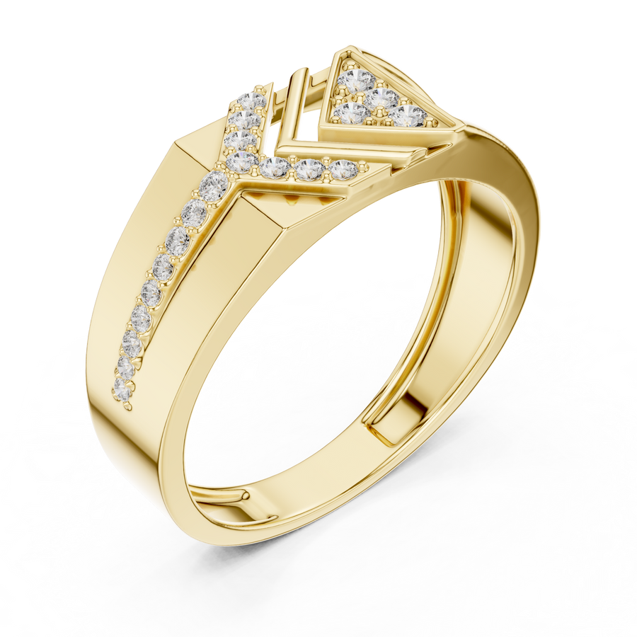 Elvarielle Multi-Size Round  Diamond  Ring