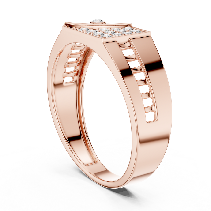 Aurevane Pavé & Bezel  Diamond Ring