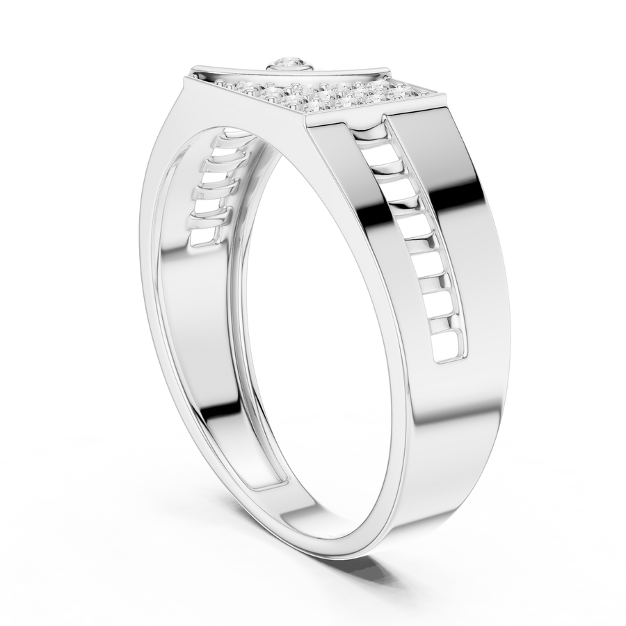 Aurevane Pavé & Bezel  Diamond Ring