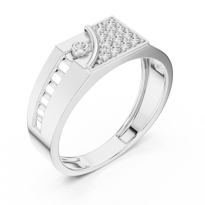 Aurevane Pavé & Bezel  Diamond Ring