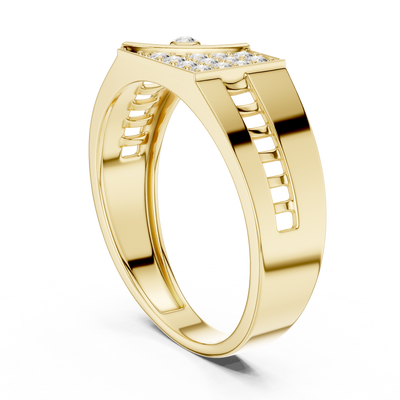 Aurevane Pavé & Bezel  Diamond Ring