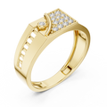 Aurevane Pavé & Bezel  Diamond Ring
