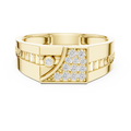 Aurevane Pavé & Bezel  Diamond Ring