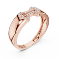 Celestine Link Round  Diamond Ring
