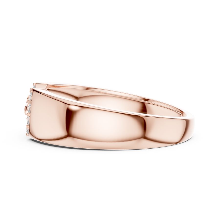 Celestine Link Round  Diamond Ring