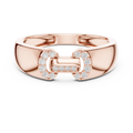 Celestine Link Round  Diamond Ring