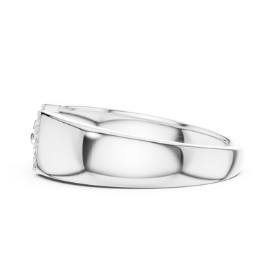 Celestine Link Round  Diamond Ring