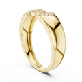 Celestine Link Round  Diamond Ring