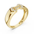 Celestine Link Round  Diamond Ring