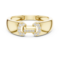 Celestine Link Round  Diamond Ring