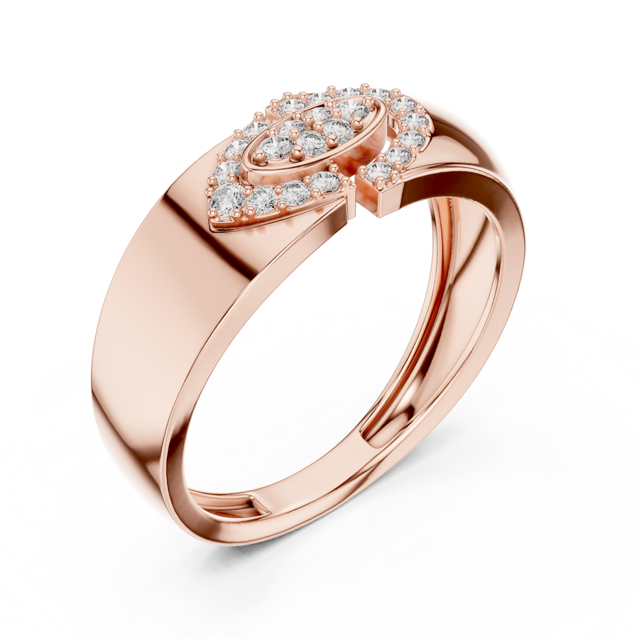 Aurelia Oval Halo Round  Diamond Ring