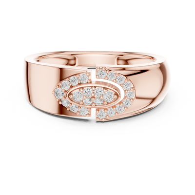 Aurelia Oval Halo Round  Diamond Ring