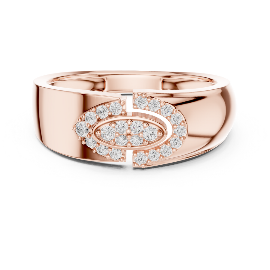 Aurelia Oval Halo Round  Diamond Ring