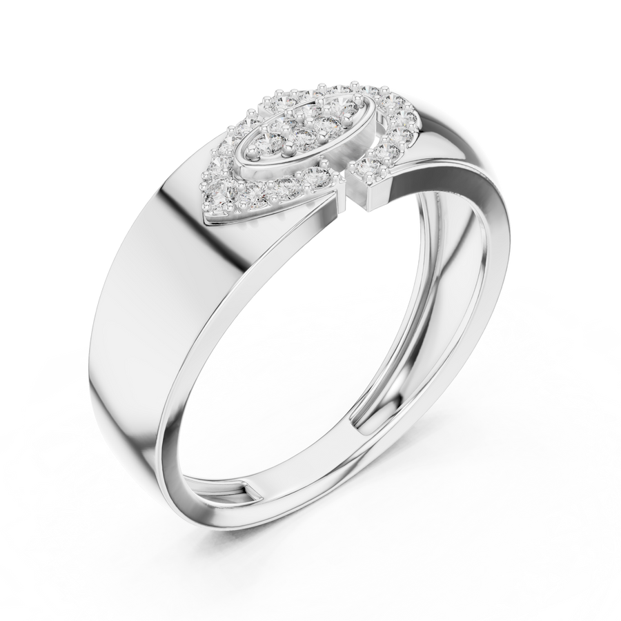 Aurelia Oval Halo Round  Diamond Ring