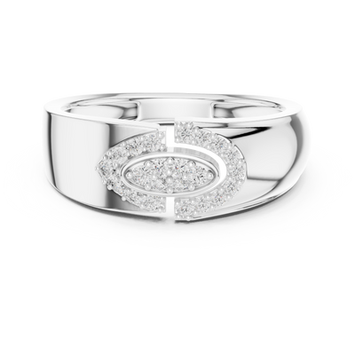 Aurelia Oval Halo Round  Diamond Ring