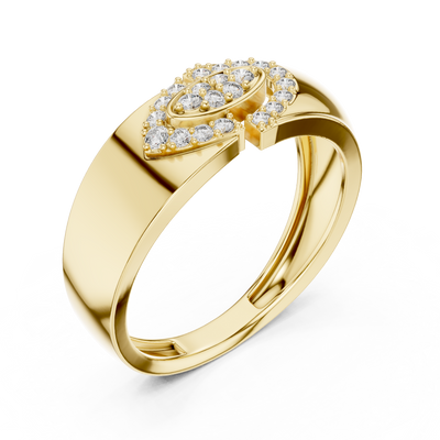 Aurelia Oval Halo Round  Diamond Ring