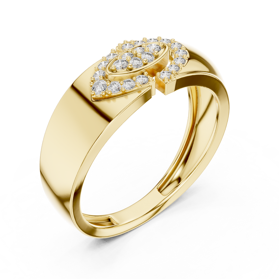 Aurelia Oval Halo Round  Diamond Ring