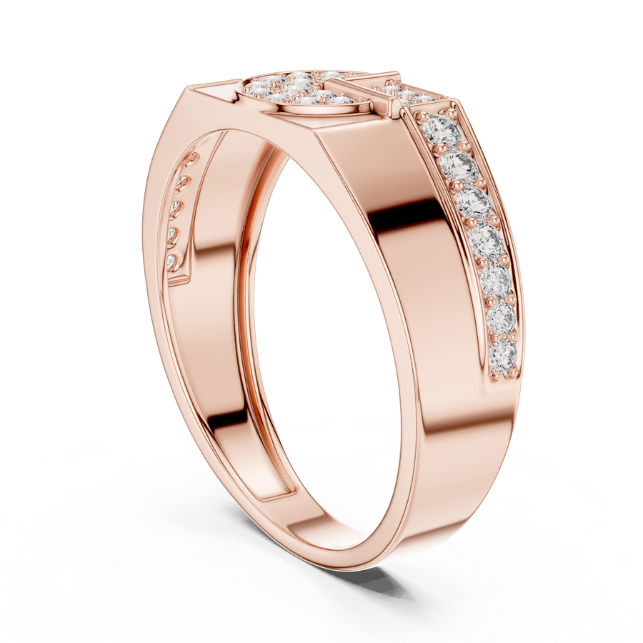 Seraphine Cascade Round  Diamond Ring