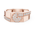 Seraphine Cascade Round  Diamond Ring