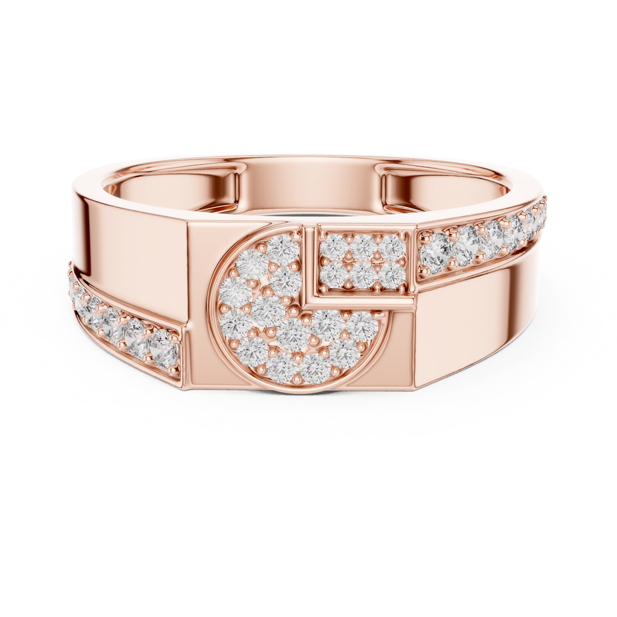 Seraphine Cascade Round  Diamond Ring