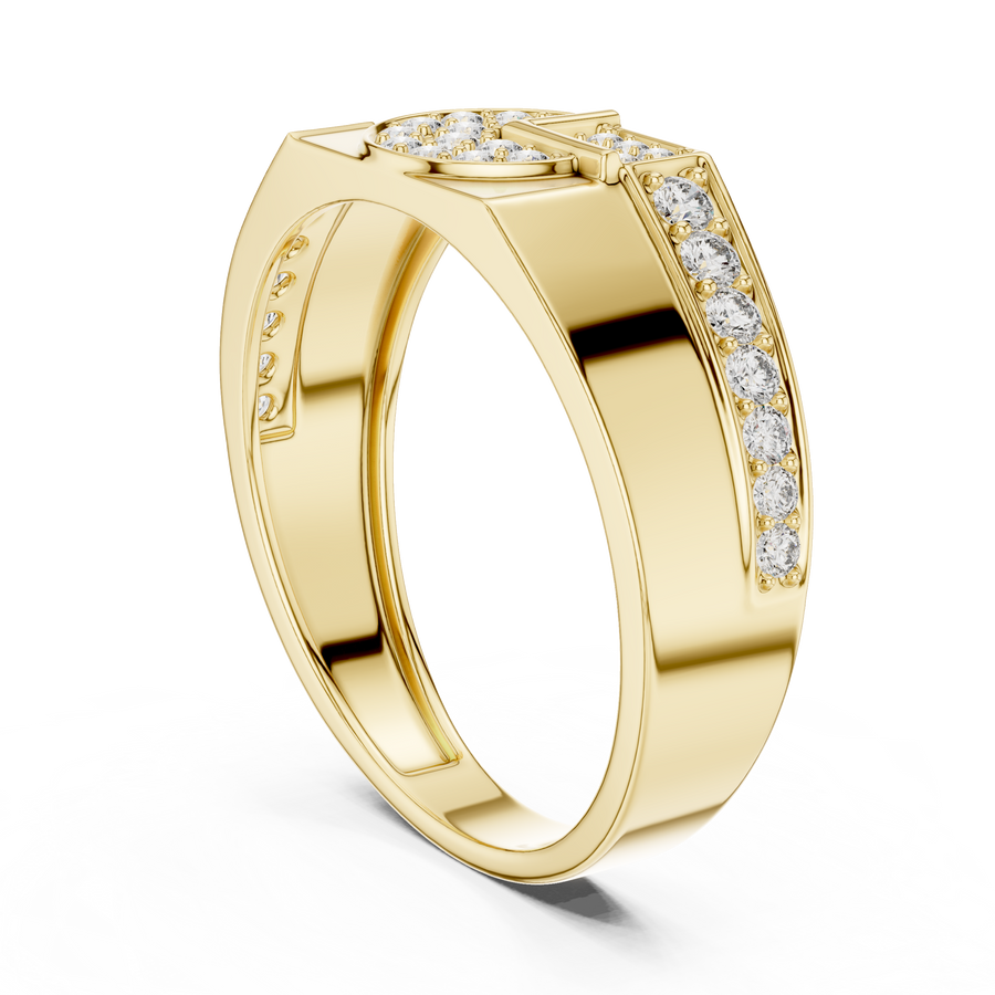 Seraphine Cascade Round  Diamond Ring