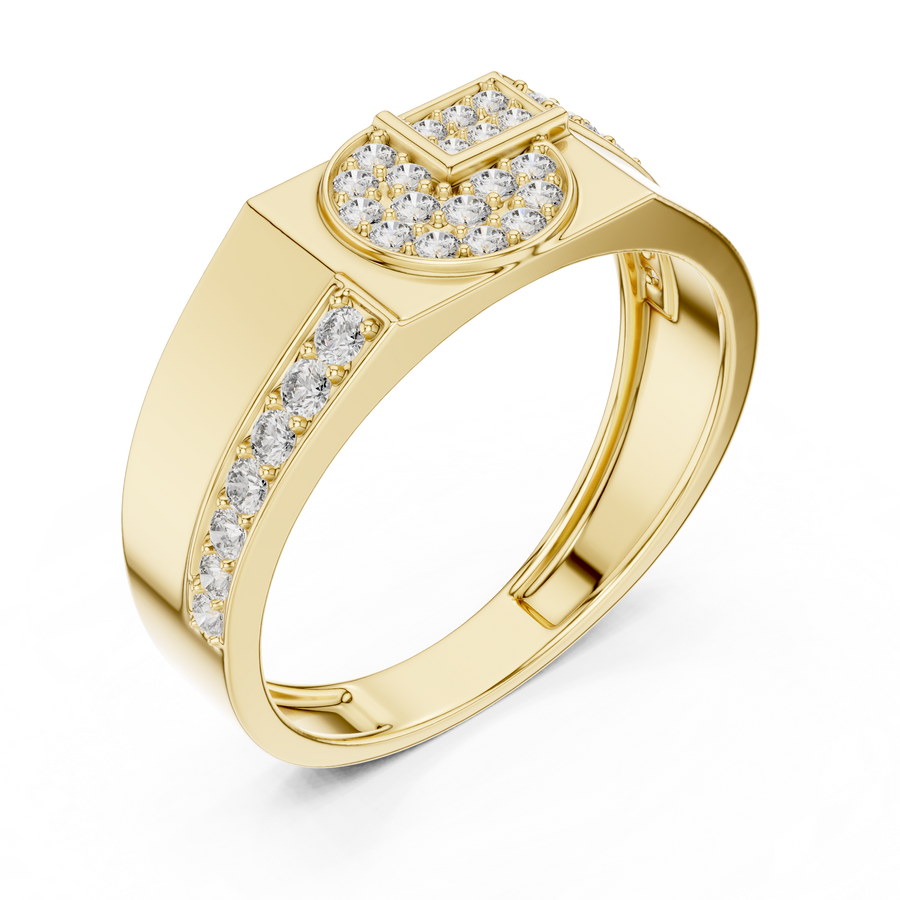 Seraphine Cascade Round  Diamond Ring