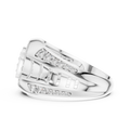 Celestine Oval Crest Round  Diamond Ring
