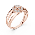 Elara Bloom Round  Diamond Ring
