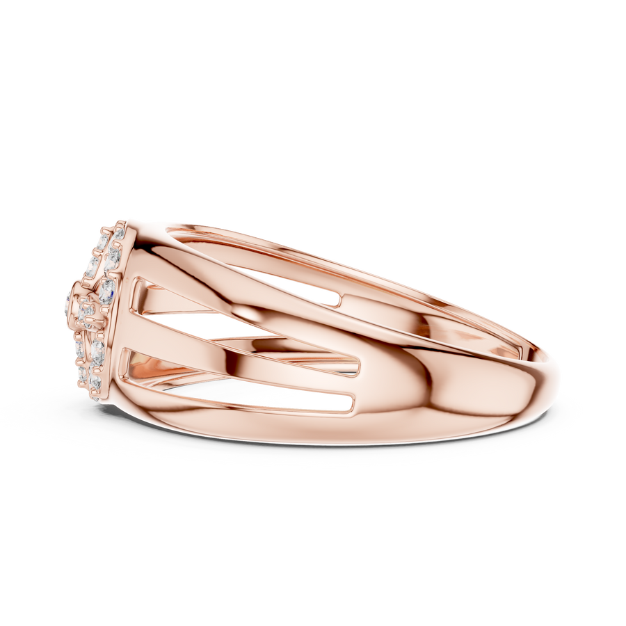 Elara Bloom Round  Diamond Ring
