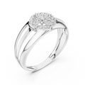 Elara Bloom Round  Diamond Ring