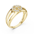 Elara Bloom Round  Diamond Ring