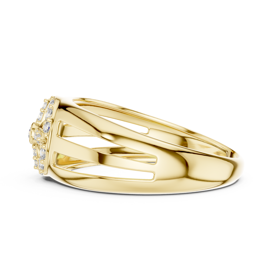 Elara Bloom Round  Diamond Ring
