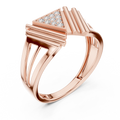 Elara V-Cascade Round  Diamond Ring