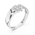 Celestia Linear Cascade Round  Diamond Ring