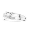 Celestia Linear Cascade Round  Diamond Ring