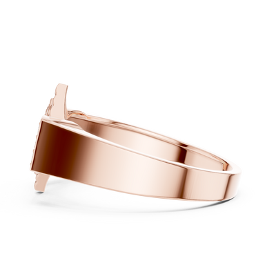 Avelienne Geometric Round Diamond Ring