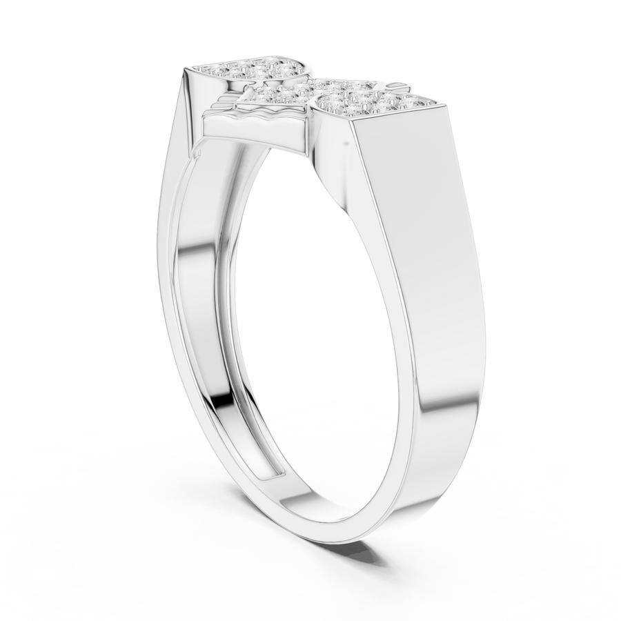 Avelienne Geometric Round Diamond Ring