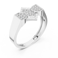 Avelienne Geometric Round Diamond Ring