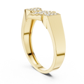 Avelienne Geometric Round Diamond Ring