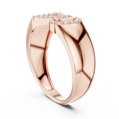 Celestine Bowline Round Diamond Ring